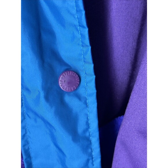 COLUMBIA Women's Large Teal Purple Colorblock Full Zip Jacket Lined Radial Sleev - Picture 7 of 10